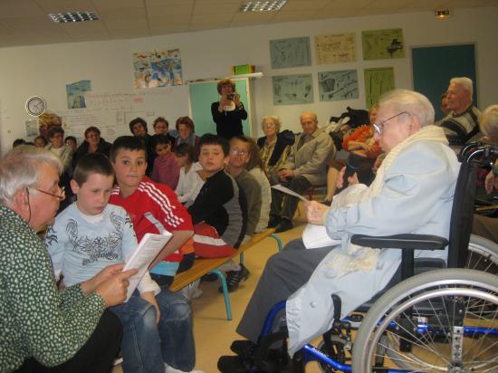 récital poétique à l'école